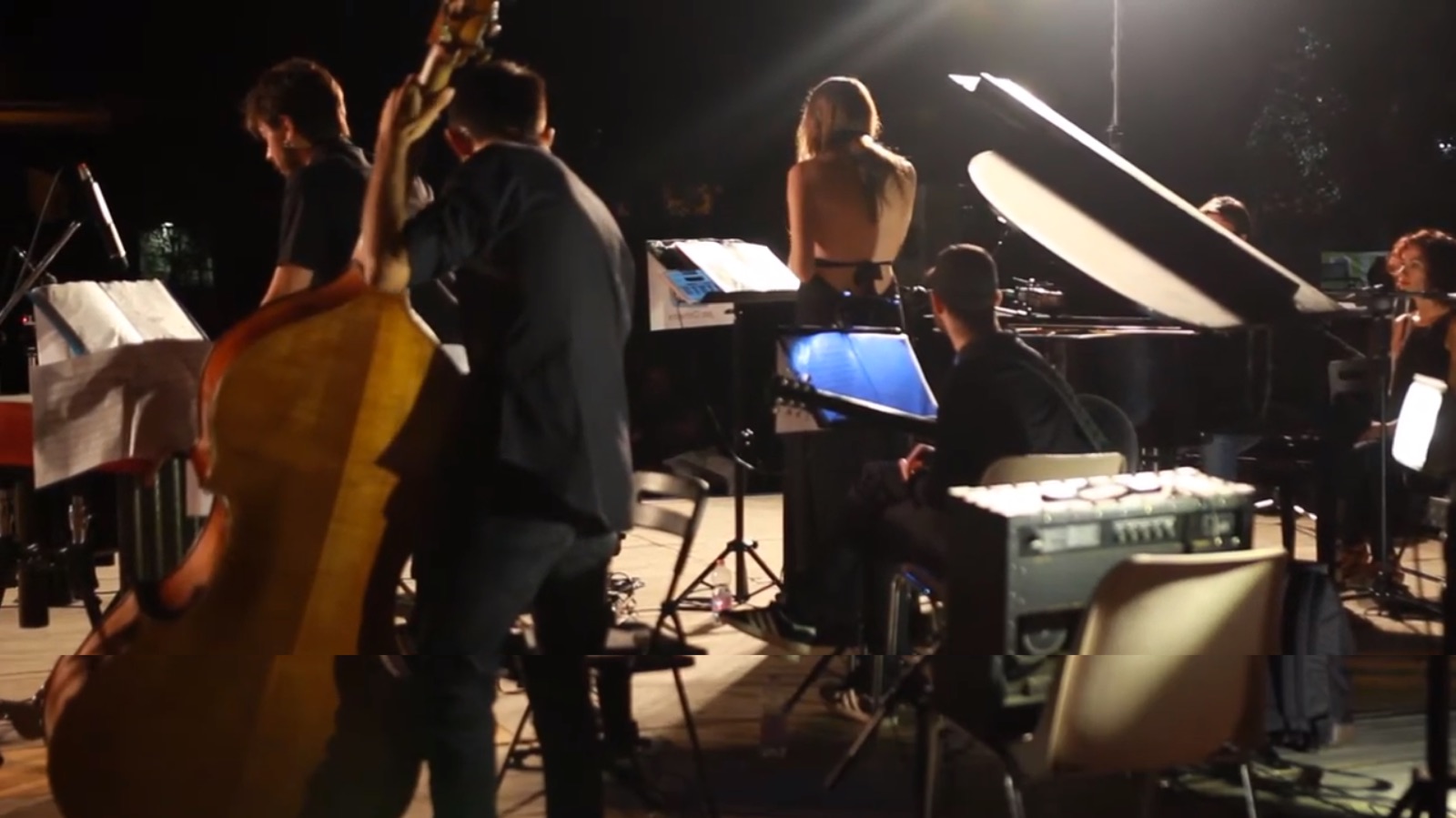 The Bud Powell Jazz Orchestra in the studio