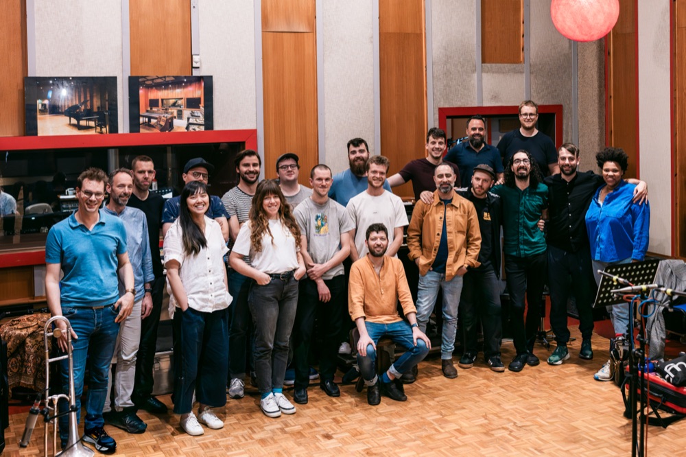 Gabriele di Franco Jazz Orchestra in the studio